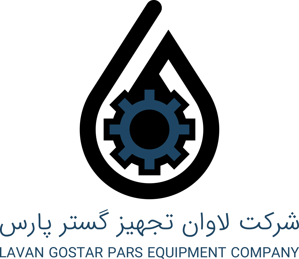 Lavan Gostar Pars Equipment Company – Logo (Persian & English Font) (Black & Indigo Dye Color)